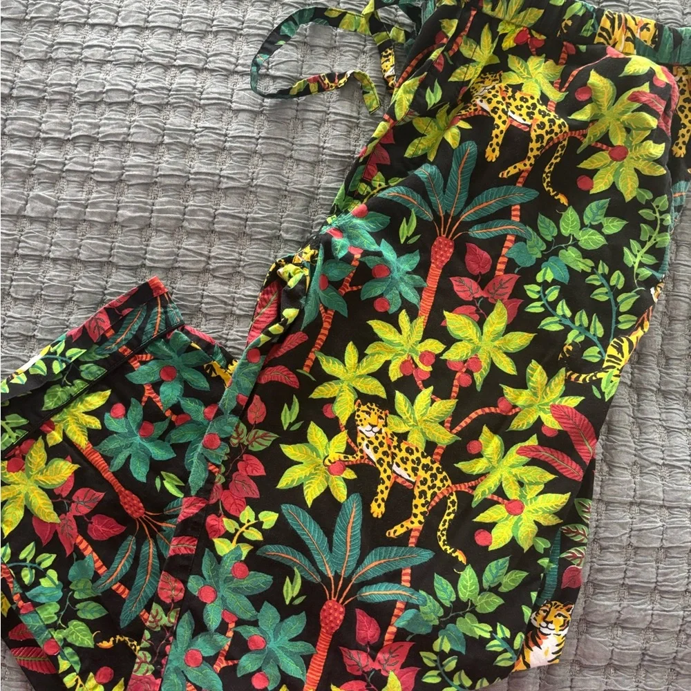 Printfresh Big Cat Energy Jungle Print pajamas M - Picture 2 of 6